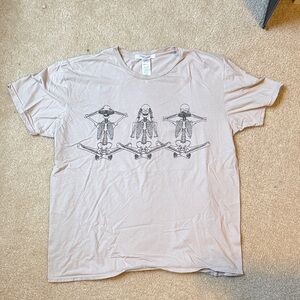 Project Social T Skeleton Graphic Tee in Cream